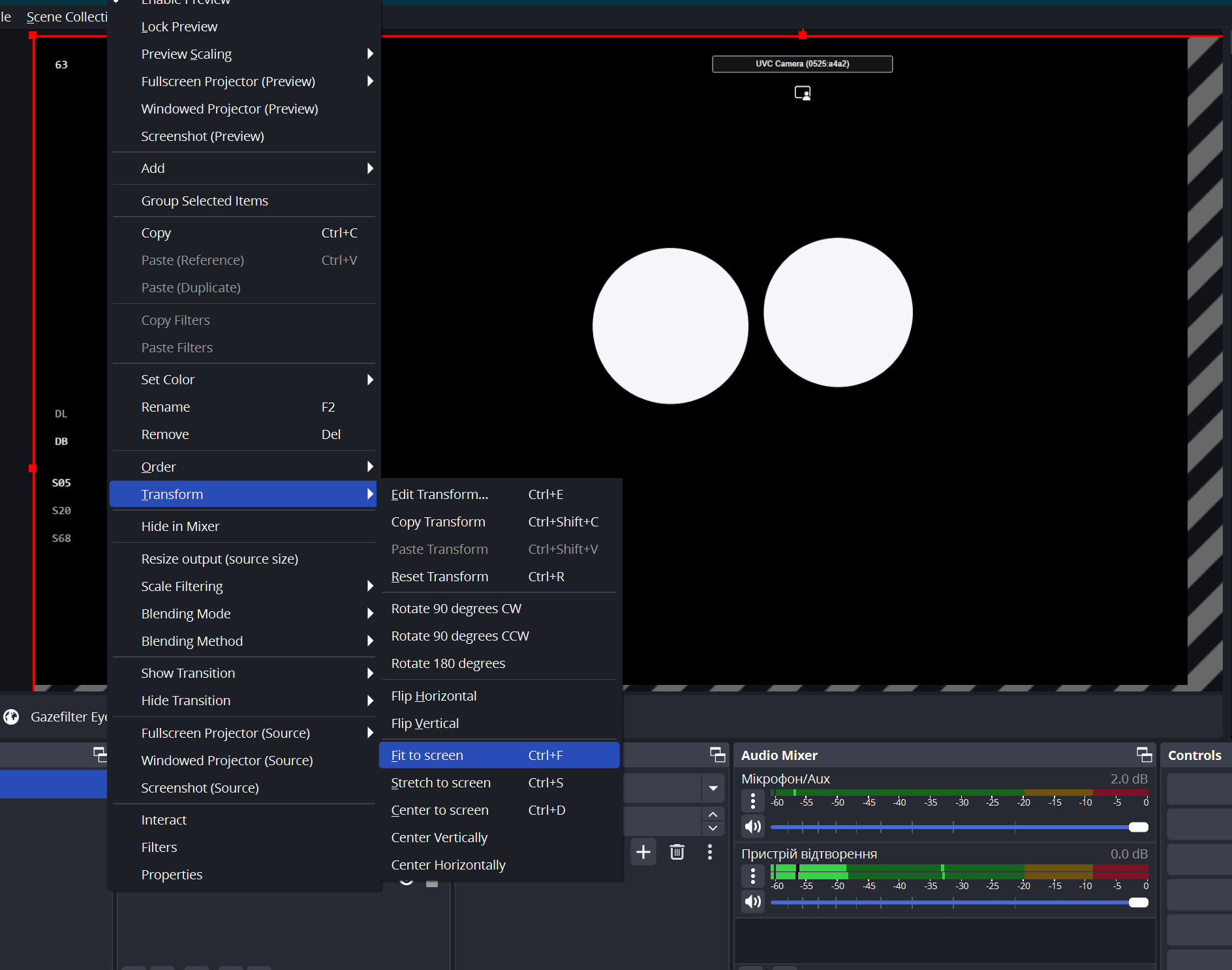 OBS Fit to Screen